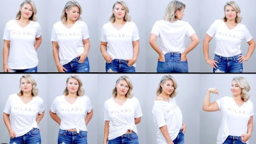 Picture of 10 ways to style a t-shirt with your outfit