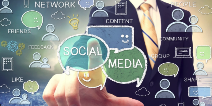Photo of guy pointing finger at social media